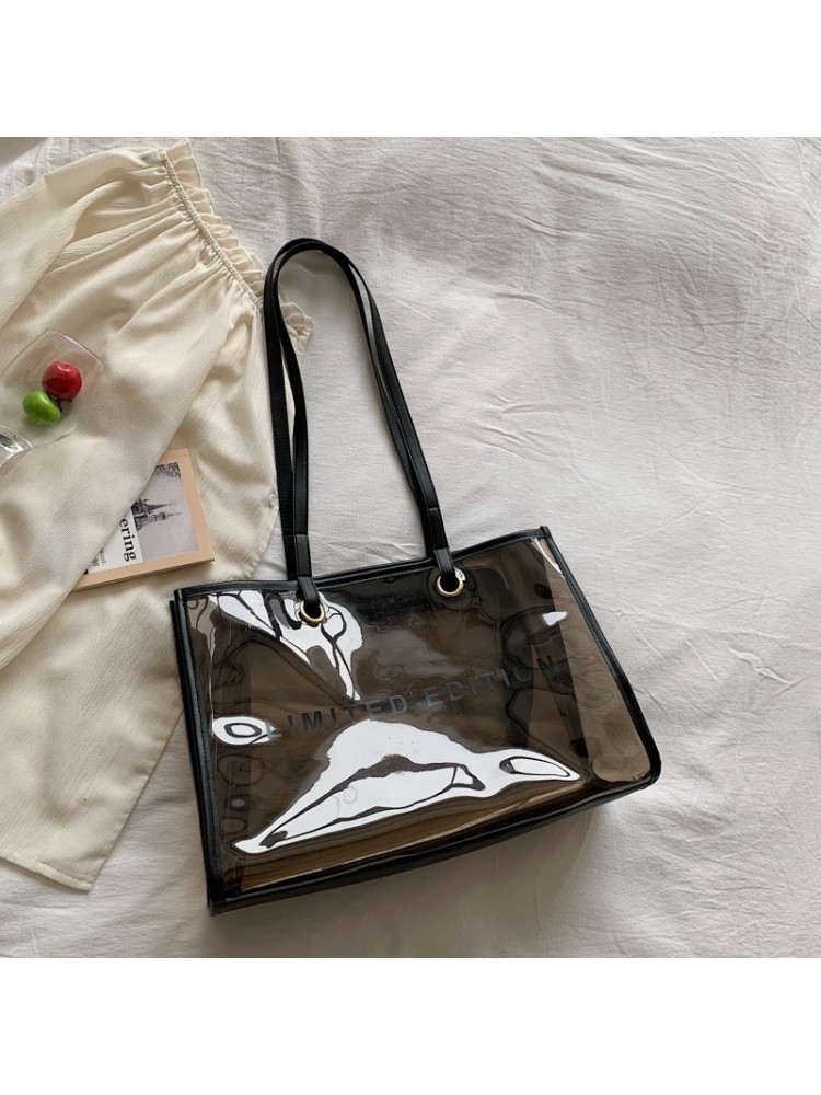 New Transparent PU One Shoulder Tote Bag