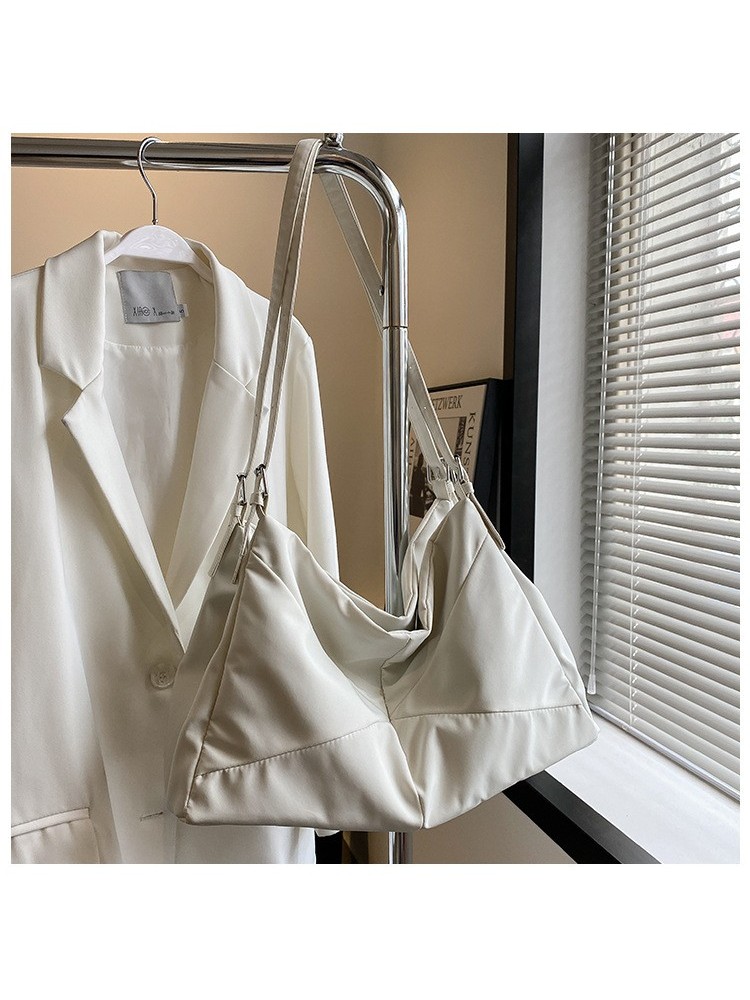 Pure Color Simple Retro Tote Bag