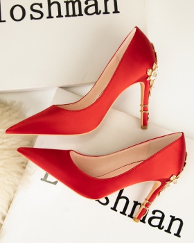 European style flowers wedding shoes sexy shoes