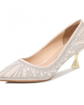 Fine-root shoes high-heeled wedding shoes for women