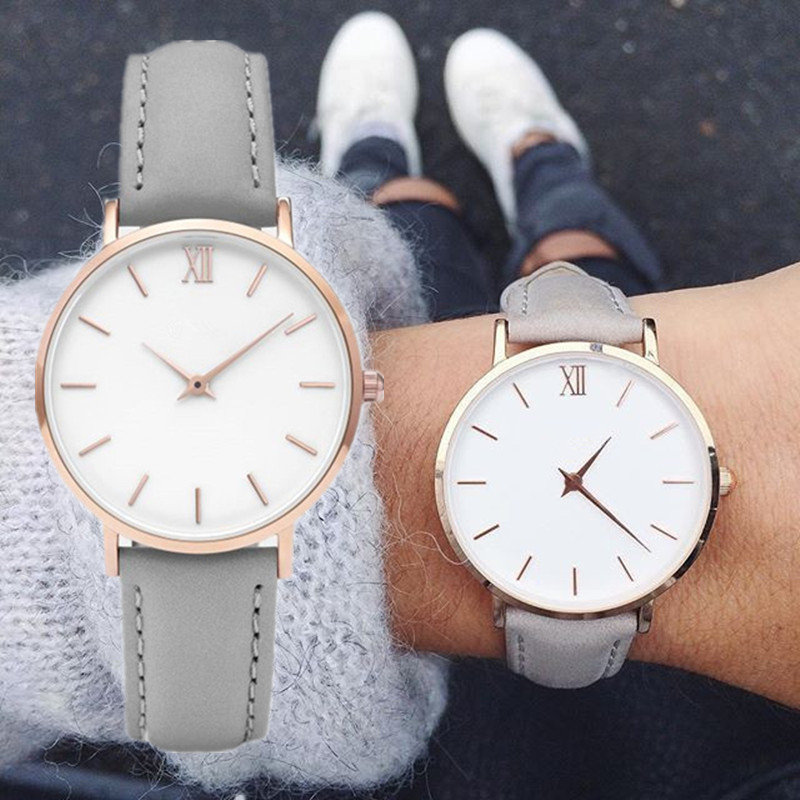 Roman scale simple women watch
